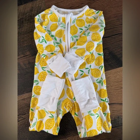 Little Sleepies Lemon Footie - Picture 5 of 7